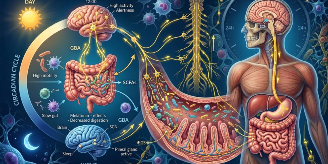 O relógio biológico do intestino ajuda a absorver nutrientes e a regular o humor