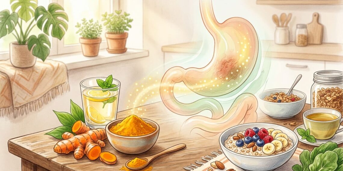 Como usar a cúrcuma para combater a inflamação no estômago