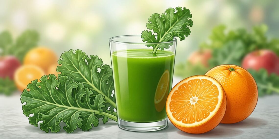 Quais são as propriedades curativas de beber suco de couve com laranja em jejum?