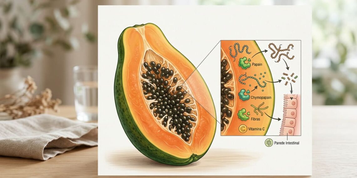 Quais são as propriedades curativas de comer mamão com sementes em jejum?