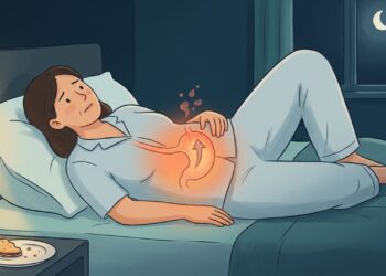 A regra do jantar à noite para não acordar com azia após os 50