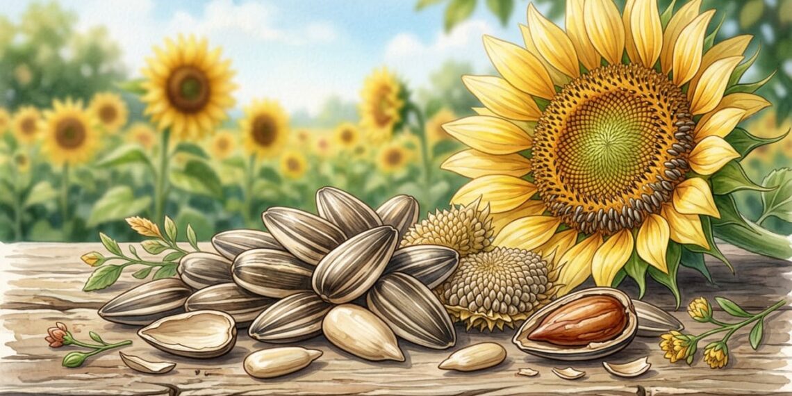 Quais as propriedades curativas das sementes de girassol?