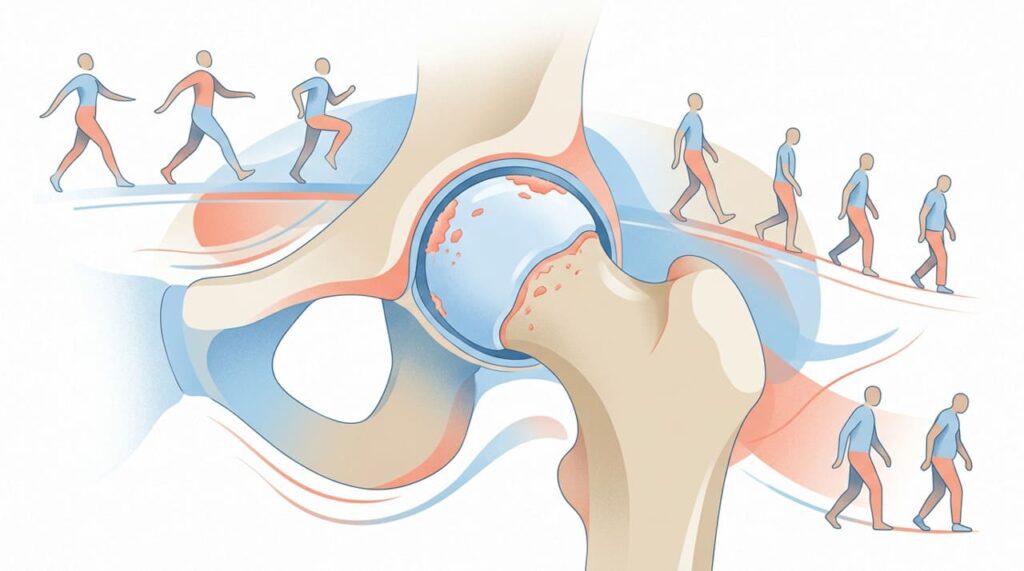 O médico listou cinco sinais precoces de coxartrose
