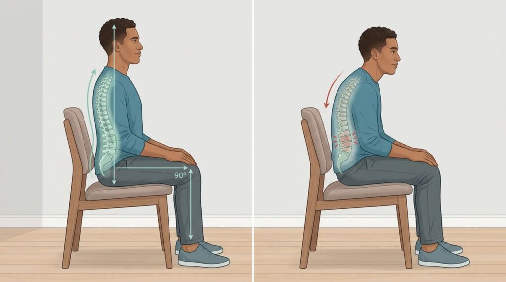 Uma postura que é pior para a coluna do que cruzar as pernas