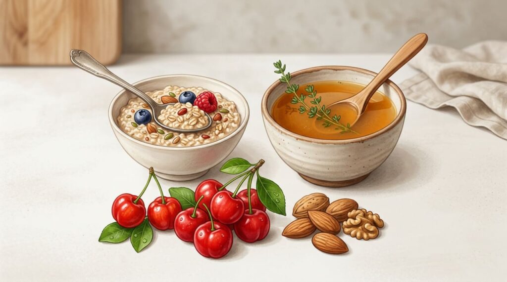 Substâncias naturais que auxiliam na regeneração da cartilagem articular e onde encontrá-las nos alimentos