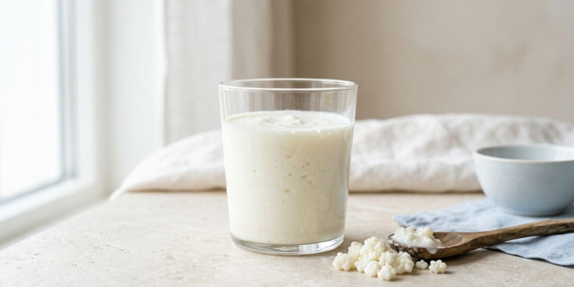 Qual é a bebida rica em nutrientes que ajuda a proteger o intestino durante o envelhecimento