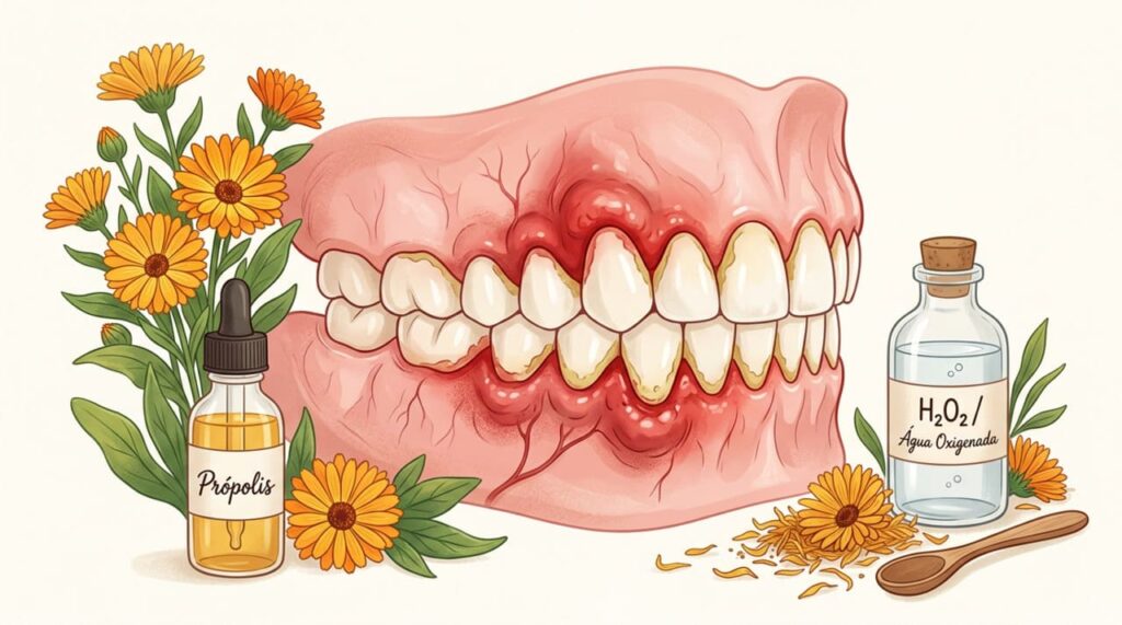 Solução natural para gengiva inflamada e receita fácil para aliviar o sangramento em casa