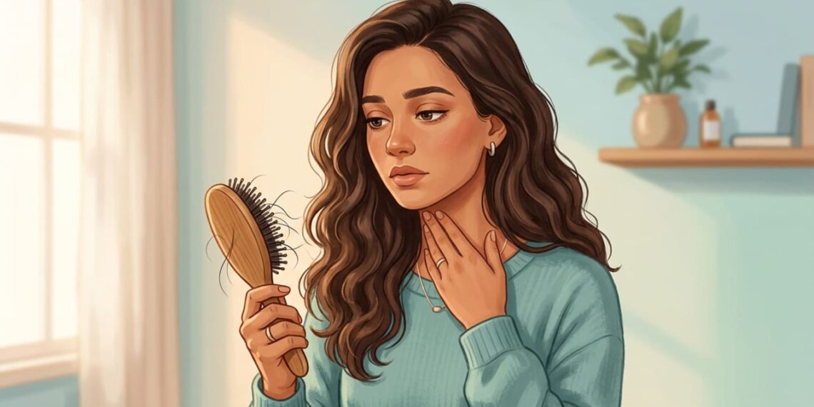 Cansaço crônico e queda de cabelo como sinais de problemas na tireoide