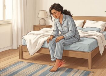 Dor no calcanhar ao pisar pela manhã pode ser fascite plantar