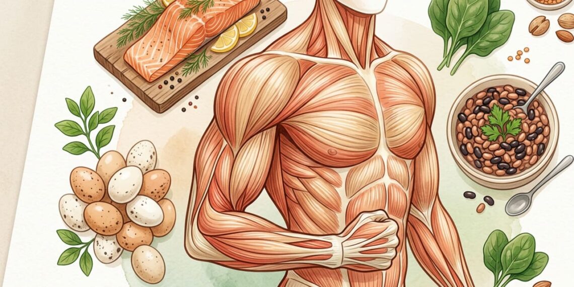 Proteína e sarcopenia: qual a ingestão diária ideal para preservar a massa muscular após os 50 anos?