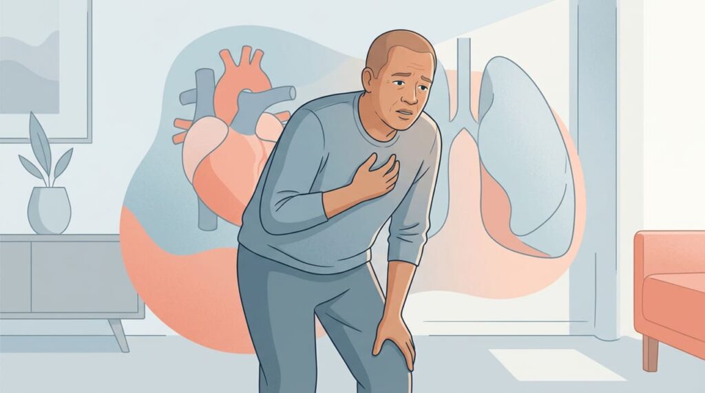 A sensação de fadiga e falta de ar são sintomas típicos de insuficiência cardíaca
