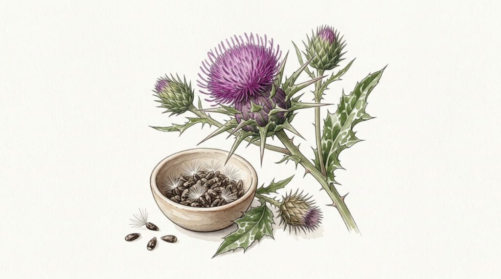 Como proteger o fígado com semente de cardo-mariano e o que a ciência já comprovou sobre a silimarina