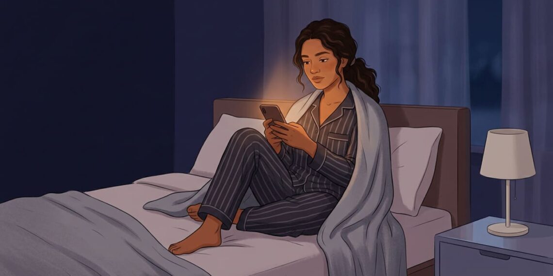 A luz azul dos telefones celulares não é a principal culpada pelos distúrbios do sono