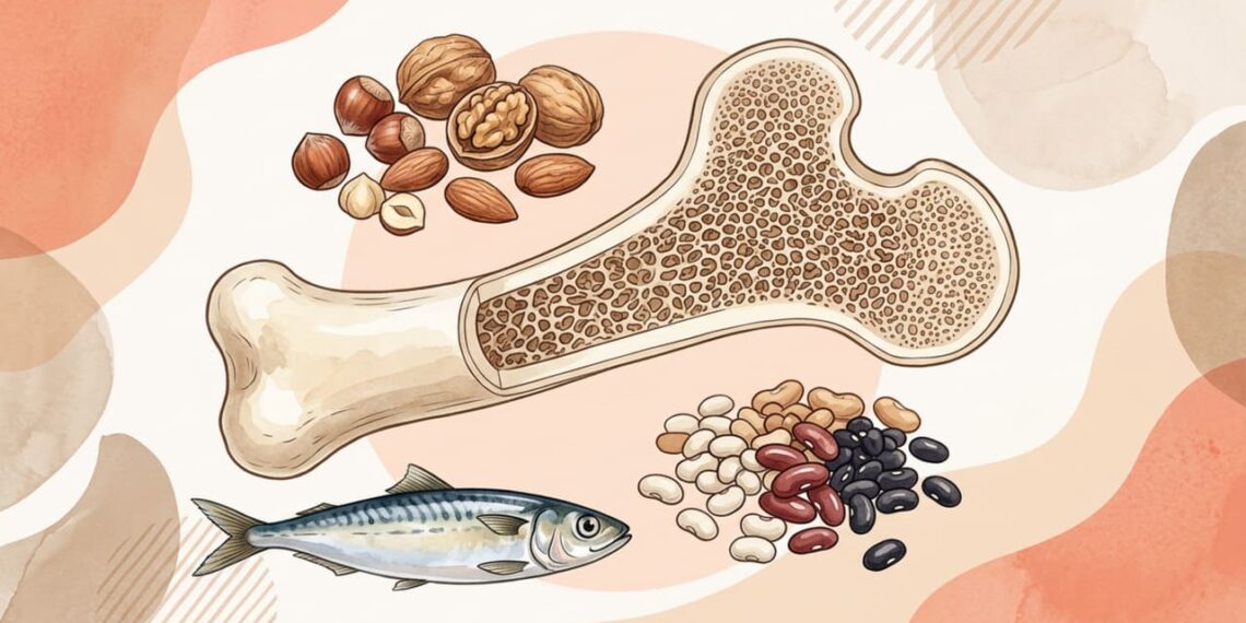 Quais nutrientes os ossos precisam além do cálcio e em quais alimentos são encontrados