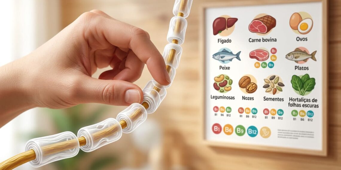 Substâncias naturais que auxiliam na regeneração dos nervos periféricos e onde encontrá-las nos alimentos