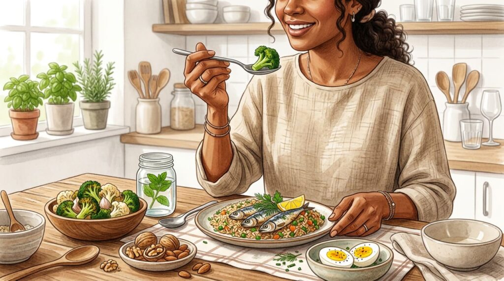 Substâncias naturais que auxiliam na regeneração dos nervos periféricos e onde encontrá-las nos alimentos