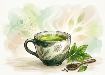 Como os nutrientes do chá verde afetam o controle da inflamação celular a longo prazo