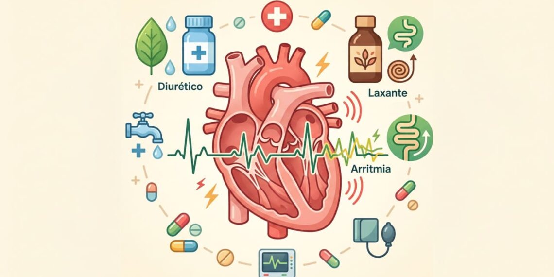 A falta de potássio não se deve à alimentação inadequada, mas sim ao uso prolongado de diuréticos e laxantes que o eliminam