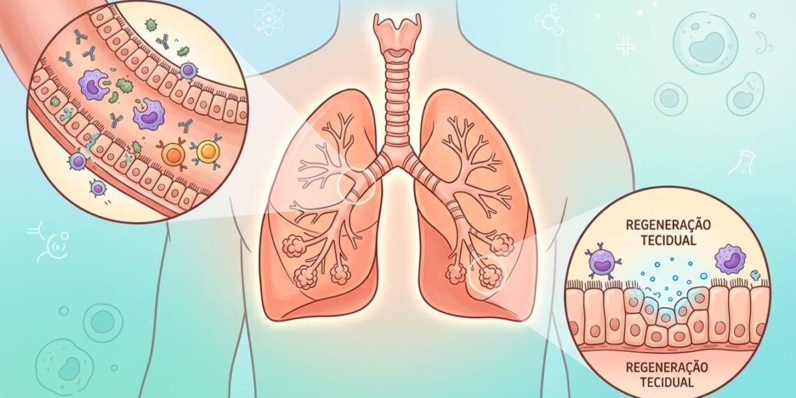 As melhores vitaminas para a saúde dos pulmões e como fortalecer o tecido pulmonar após infecções respiratórias