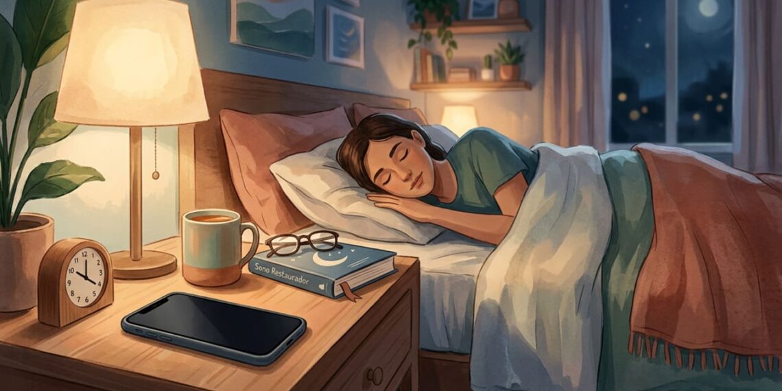 A que horas você deve parar de usar o celular para acordar revigorado e descansado às 7 da manhã?