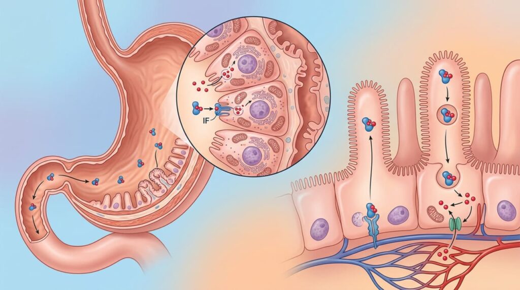 A falta de vitamina B12 não se deve ao veganismo, mas sim à gastrite atrófica que impede sua absorção no estômago