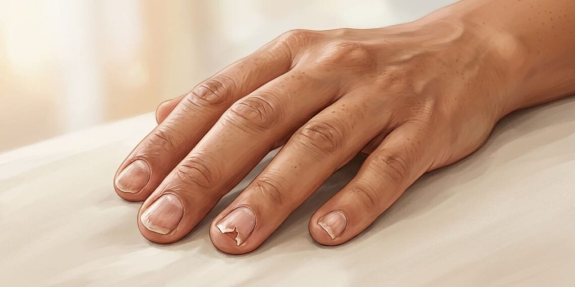 Quais nutrientes estão em falta quando as unhas quebram com facilidade e crescem devagar?