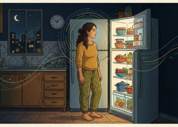 De acordo com a cronobiologia, por que você sente mais fome à noite do que durante o dia?