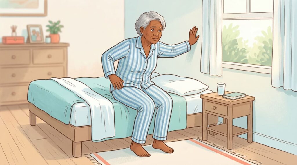 Como é a tontura causada pela pressão baixa e quando ela representa perigo real?