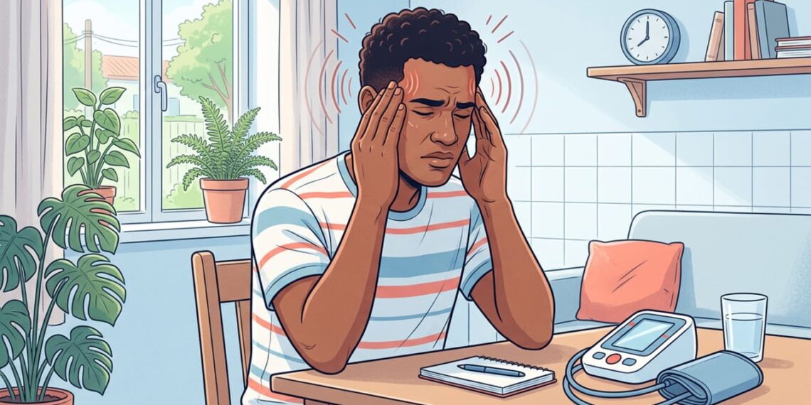 Como é a dor de cabeça causada pela pressão alta