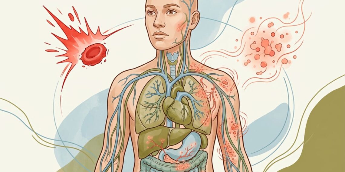 Como a inflamação crônica compromete os órgãos ao longo do tempo e como ela difere da inflamação aguda comum