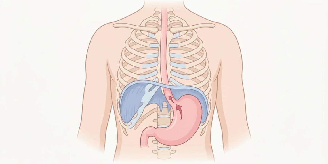 Existem muitos casos de refluxo cuja origem não está no estômago em si, mas sim na disfunção do diafragma e na pressão abdominal elevada