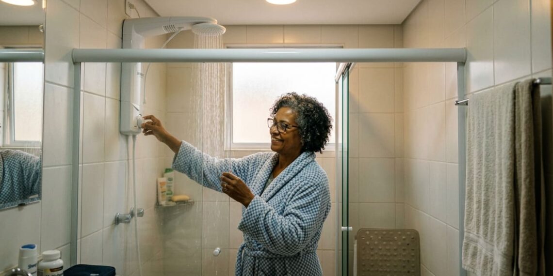Como tomar banho quente com segurança após os 50 anos