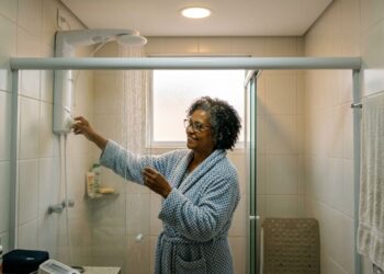 Como tomar banho quente com segurança após os 50 anos