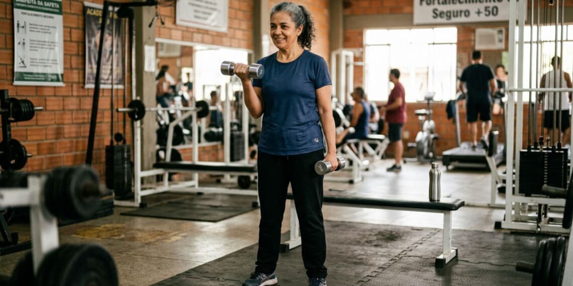 Como fazer musculação com segurança após os 50 anos