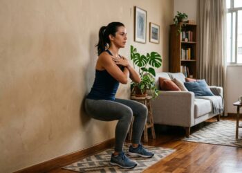 Como ganhar massa muscular em casa com 3 exercícios isométricos para fazer sem pesos