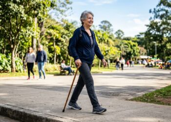 Caminhada sozinha não previne a fraqueza nas pernas após os 70 anos