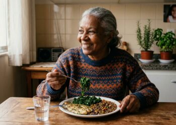 Almoço ideal para idosos deve ter nutrientes que fortalecem os ossos