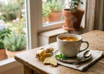 Chá de gengibre em jejum e o que acontece no estômago nos primeiros 15 minutos