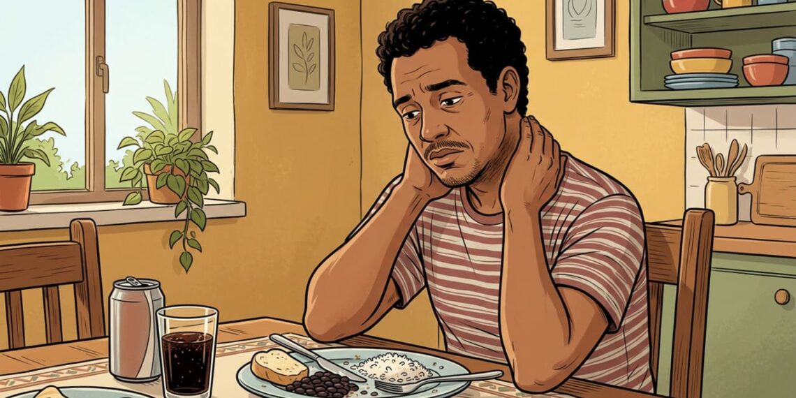 Uma das maneiras de identificar sinais de resistência à insulina é através do escurecimento da pele no pescoço e fadiga pós-refeição