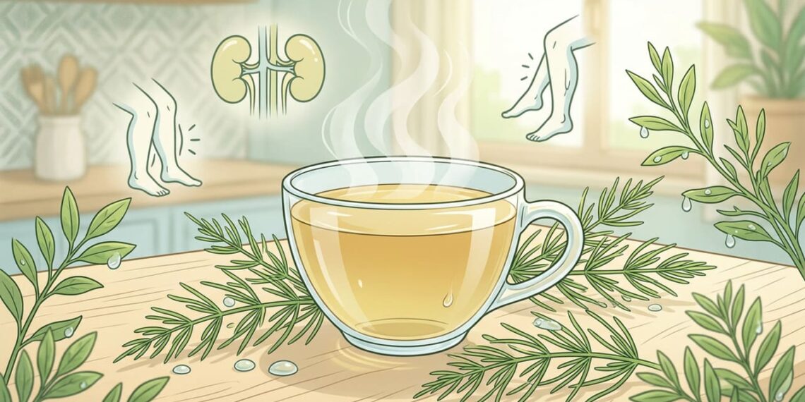 Chá de cavalinha como diurético natural para os rins e redutor de retenção de líquidos