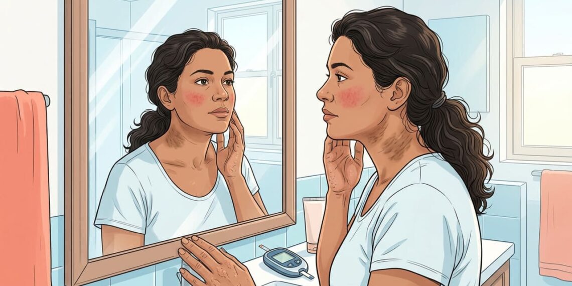 Reconhecendo a diabetes não controlada na pele e no rosto: veja como a coloração e a textura se alteram com o tempo