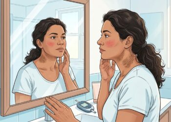 Reconhecendo a diabetes não controlada na pele e no rosto: veja como a coloração e a textura se alteram com o tempo