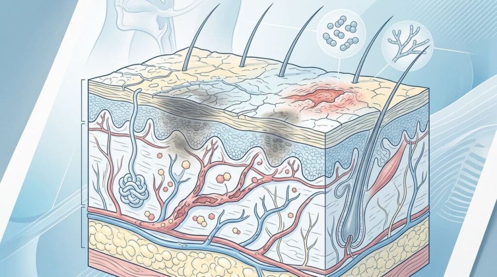 Reconhecendo a diabetes não controlada na pele e no rosto: veja como a coloração e a textura se alteram com o tempo