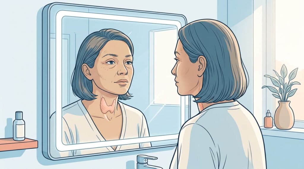 Reconhecendo o desequilíbrio hormonal da tireoide no rosto: veja como a pele, as sobrancelhas e os olhos se alteram