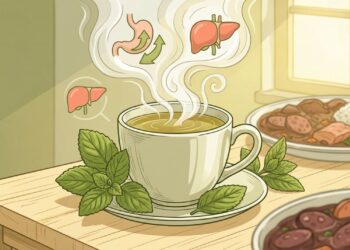 Chá de boldo como aliado da digestão e desintoxicante reconhecido para o fígado