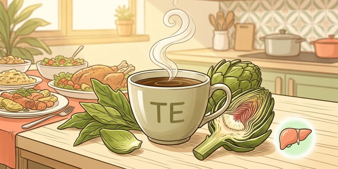 Chá de alcachofra como estimulante da bile para a vesícula e protetor natural para o fígado