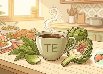 Chá de alcachofra como estimulante da bile para a vesícula e protetor natural para o fígado