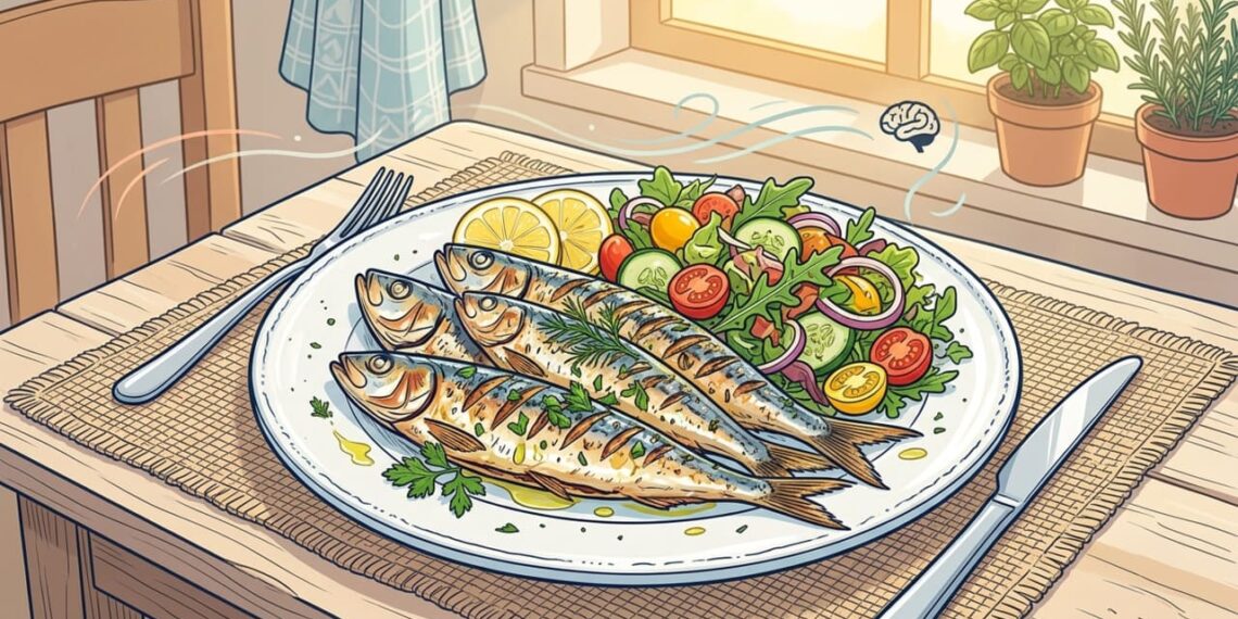 Como o consumo diário de sardinha afeta o cérebro e o humor?