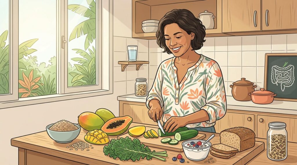 Como manter o intestino funcionando bem por mais tempo? 5 hábitos essenciais para a microbiota