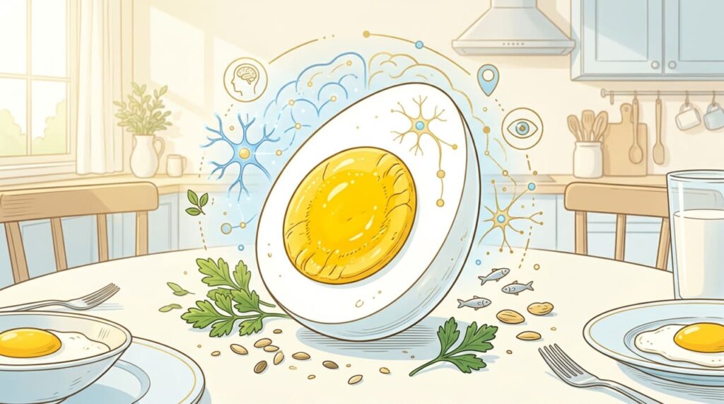 Como o consumo diário de ovos afeta o sistema nervoso?